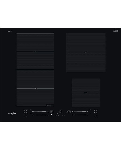 Imagem 0 de Placa de Indução e Vitrocerâmica Whirlpool FlexiCook WF S9365 BF/IXL de 4 Zonas - Preto
