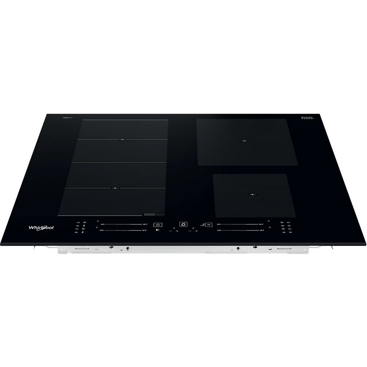 Placa de Indução e Vitrocerâmica Whirlpool FlexiCook WF S9365 BF/IXL de 4 Zonas - Preto Preto-2