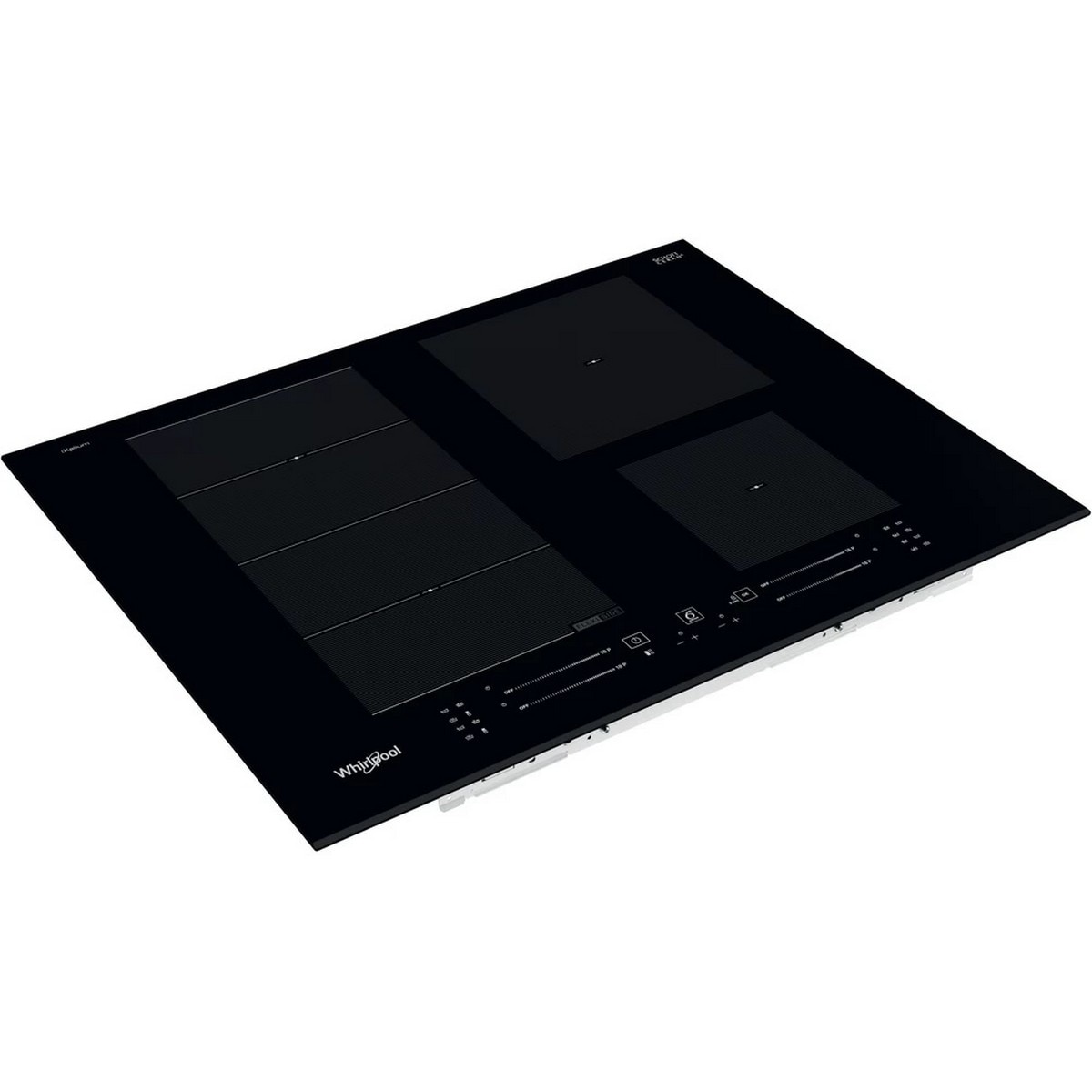 Placa de Indução e Vitrocerâmica Whirlpool FlexiCook WF S9365 BF/IXL de 4 Zonas - Preto Preto-3