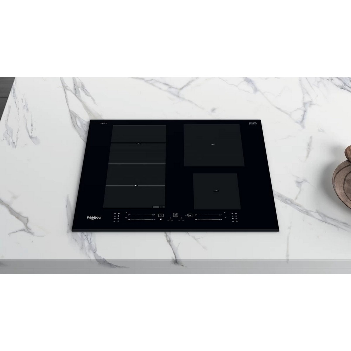 Placa de Indução e Vitrocerâmica Whirlpool FlexiCook WF S9365 BF/IXL de 4 Zonas - Preto Preto-8