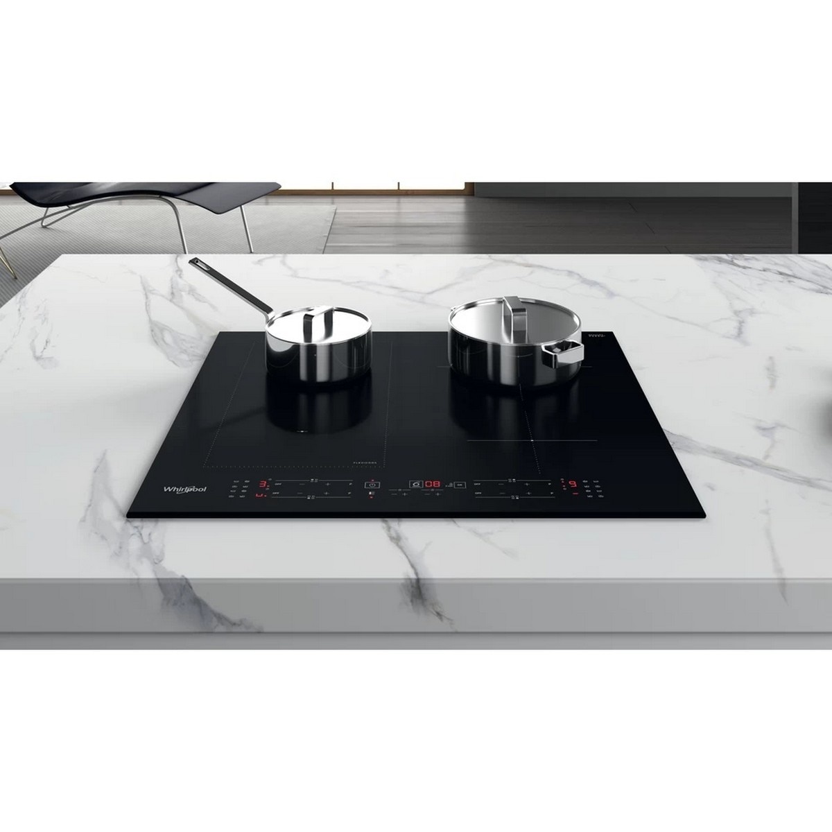 Placa de Indução e Vitrocerâmica Whirlpool FlexiCook WL B1160 BF de 4 Zonas - Preto Preto-5