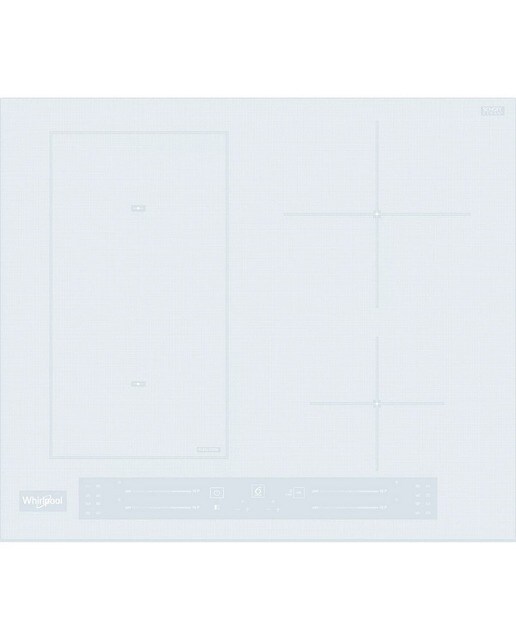 Placa de Indução e Vitrocerâmica Whirlpool FlexiCook WL S5360 BF/W com 4 Zonas e de 59 cm - Branco Branco-1