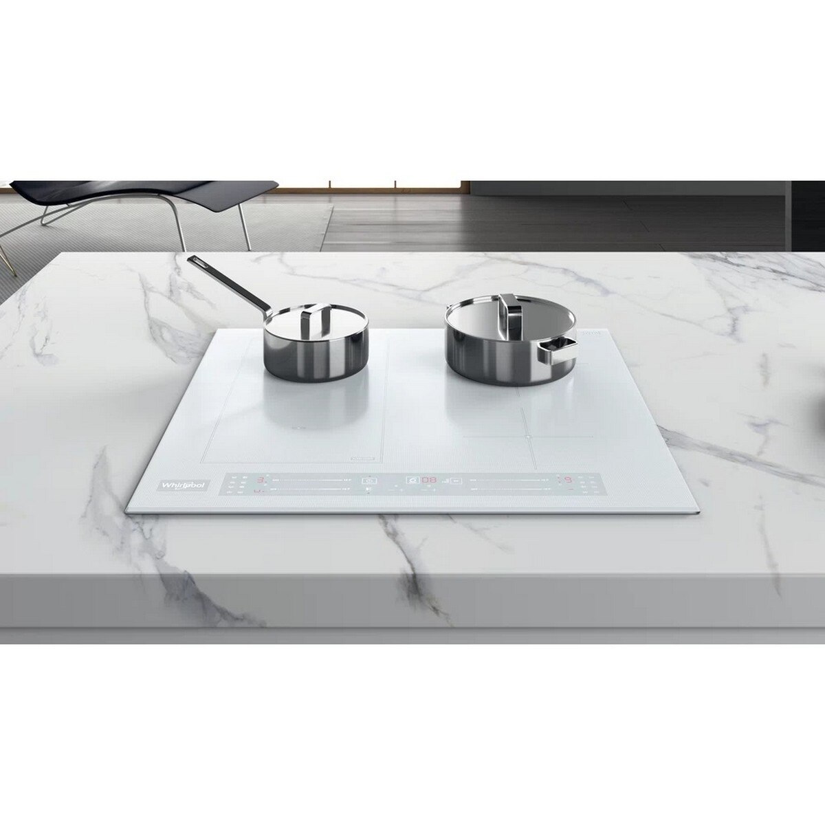 Placa de Indução e Vitrocerâmica Whirlpool FlexiCook WL S5360 BF/W com 4 Zonas e de 59 cm - Branco Branco-5