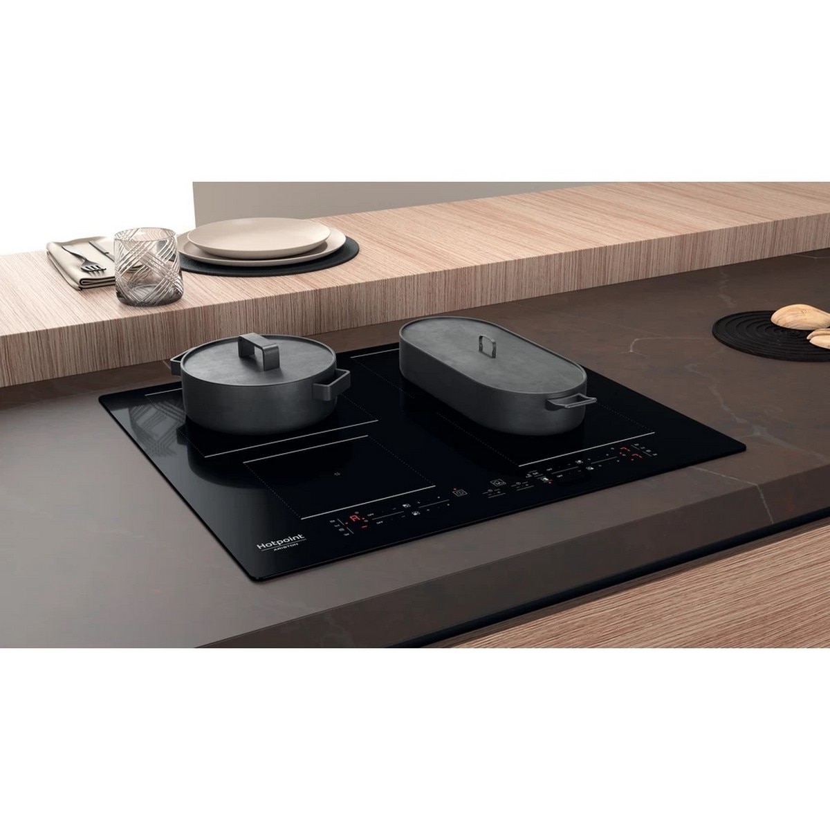 Placa de Indução HotPoint HB 4860B NE com 4 Zonas e de 59 cm - Ceramic Glass Preto Preto-6