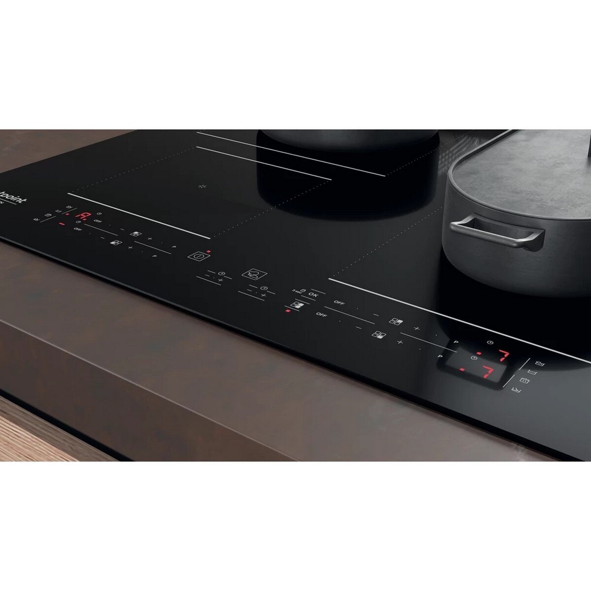 Placa de Indução HotPoint HB 4860B NE com 4 Zonas e de 59 cm - Ceramic Glass Preto Preto-7