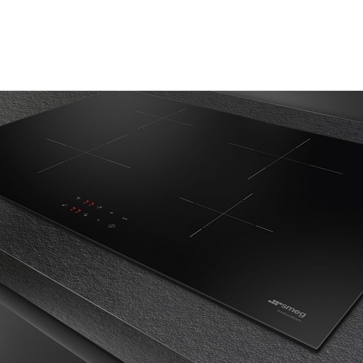 Placa de Indução Smeg Universal SI2741D MultiZona de 75 cm - Ceran Preto Preto-4