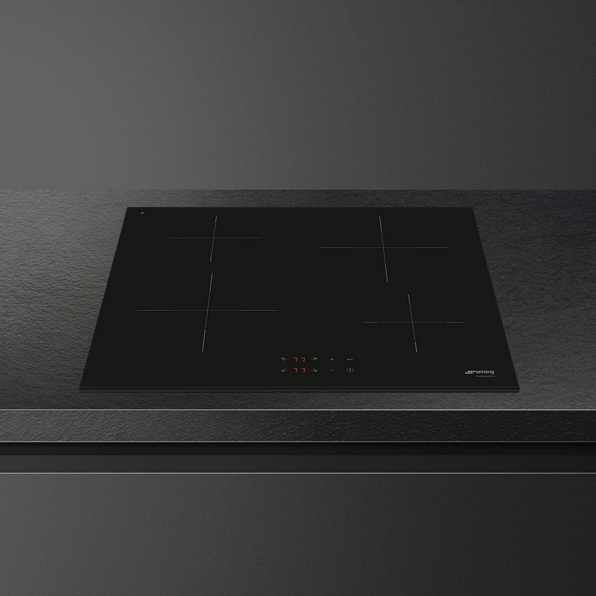 Placa de Indução Smeg Universal SI2641D com 4 Zonas e de 60 cm - Ceran Preto Preto-6