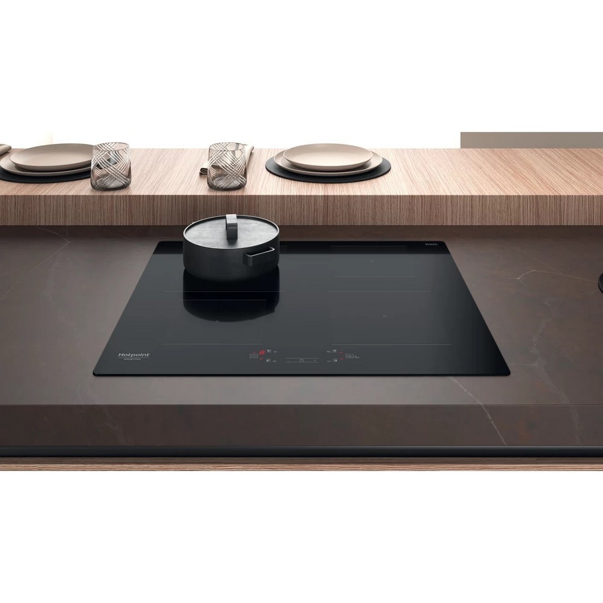 Placa de Indução HotPoint HQ 2960S NE com 4 Zonas e de 59 cm - Ceramic Glass Preto Preto-5