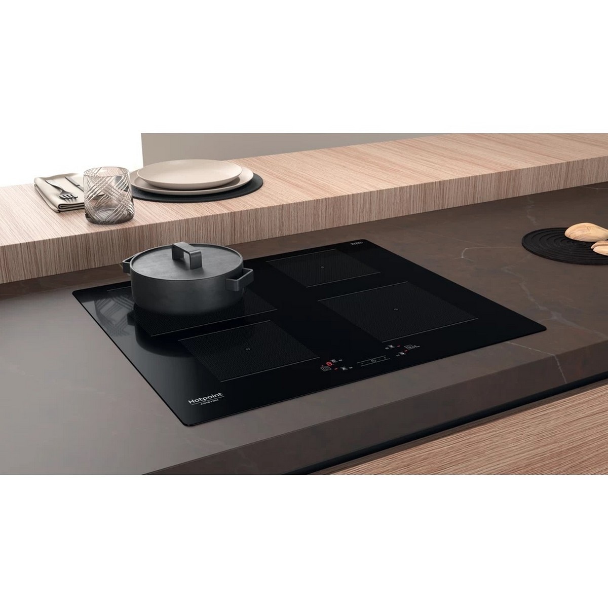 Placa de Indução HotPoint HQ 2960S NE com 4 Zonas e de 59 cm - Ceramic Glass Preto Preto-7