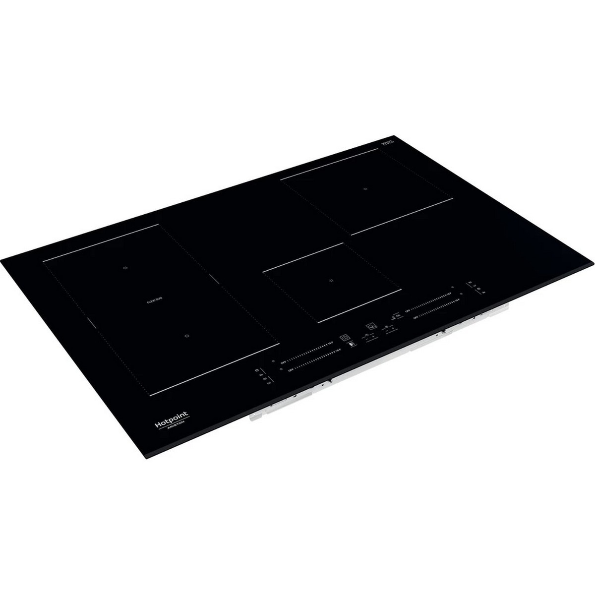 Placa de Indução HotPoint HS 3377C BF de 4 Zonas e de 77 cm - Ceramic Glass Preto Preto-3