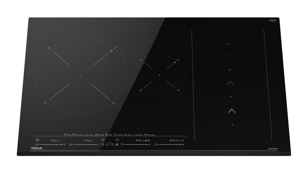 Placa de Indução Flex Teka IZS86630 MST BK de 80 cm com SlideCooking e 4 Zonas de Cozinhado - Preto Preto-2
