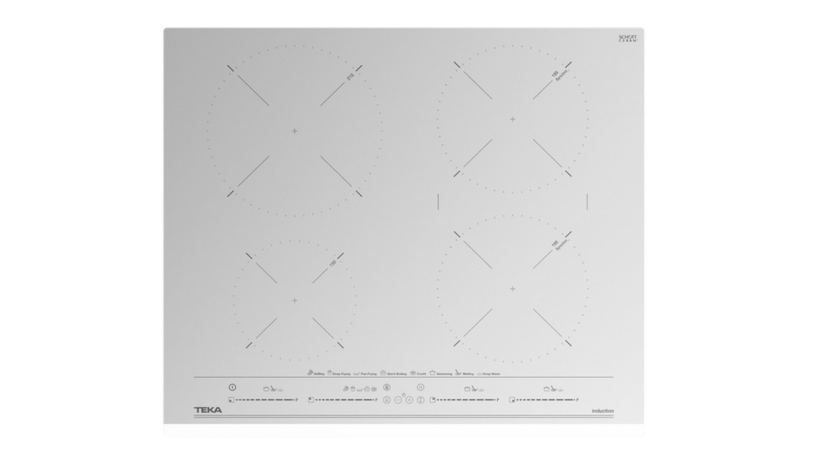 Placa de Indução Teka IZC 64630 WH MasterSense com 4 Zonas e de 60 cm - Vidro Branco Branco-2
