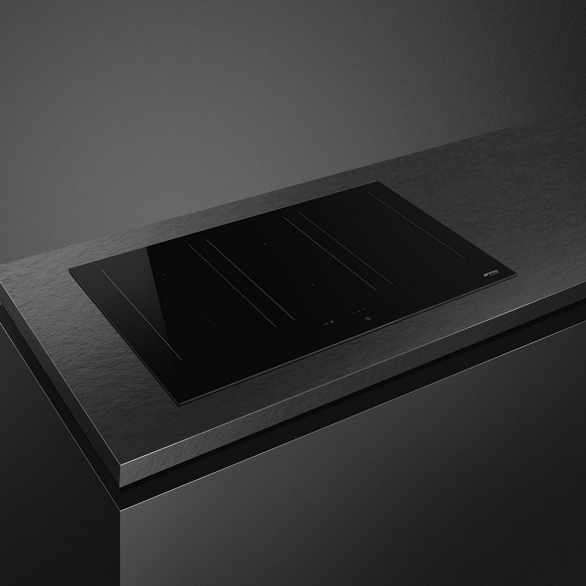 Placa de Indução Smeg Universal SIM3864D MultiZona, com 6 Zonas e de 80 cm - Vidro Preto Ceramic Eclipse Preto-2