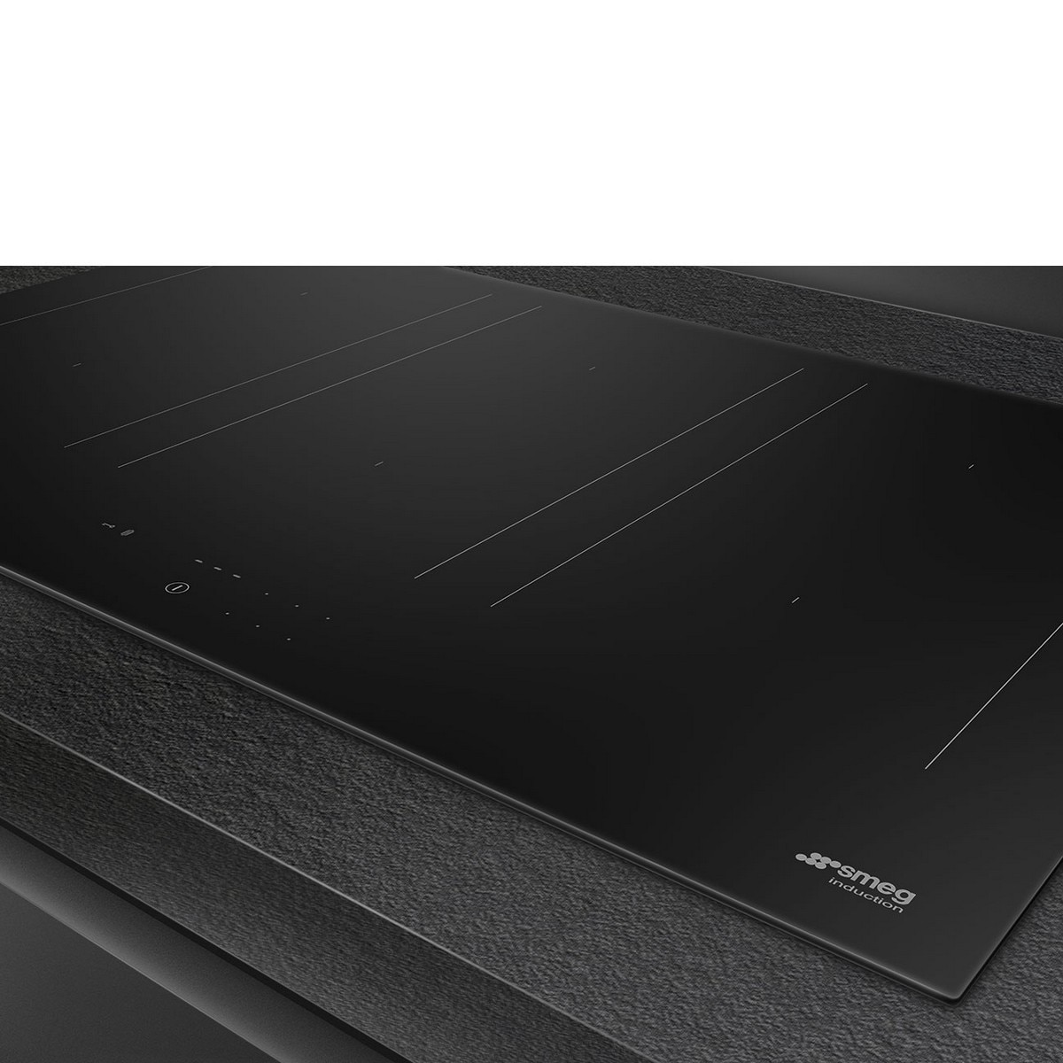 Placa de Indução Smeg Universal SIM3864D MultiZona, com 6 Zonas e de 80 cm - Vidro Preto Ceramic Eclipse Preto-3