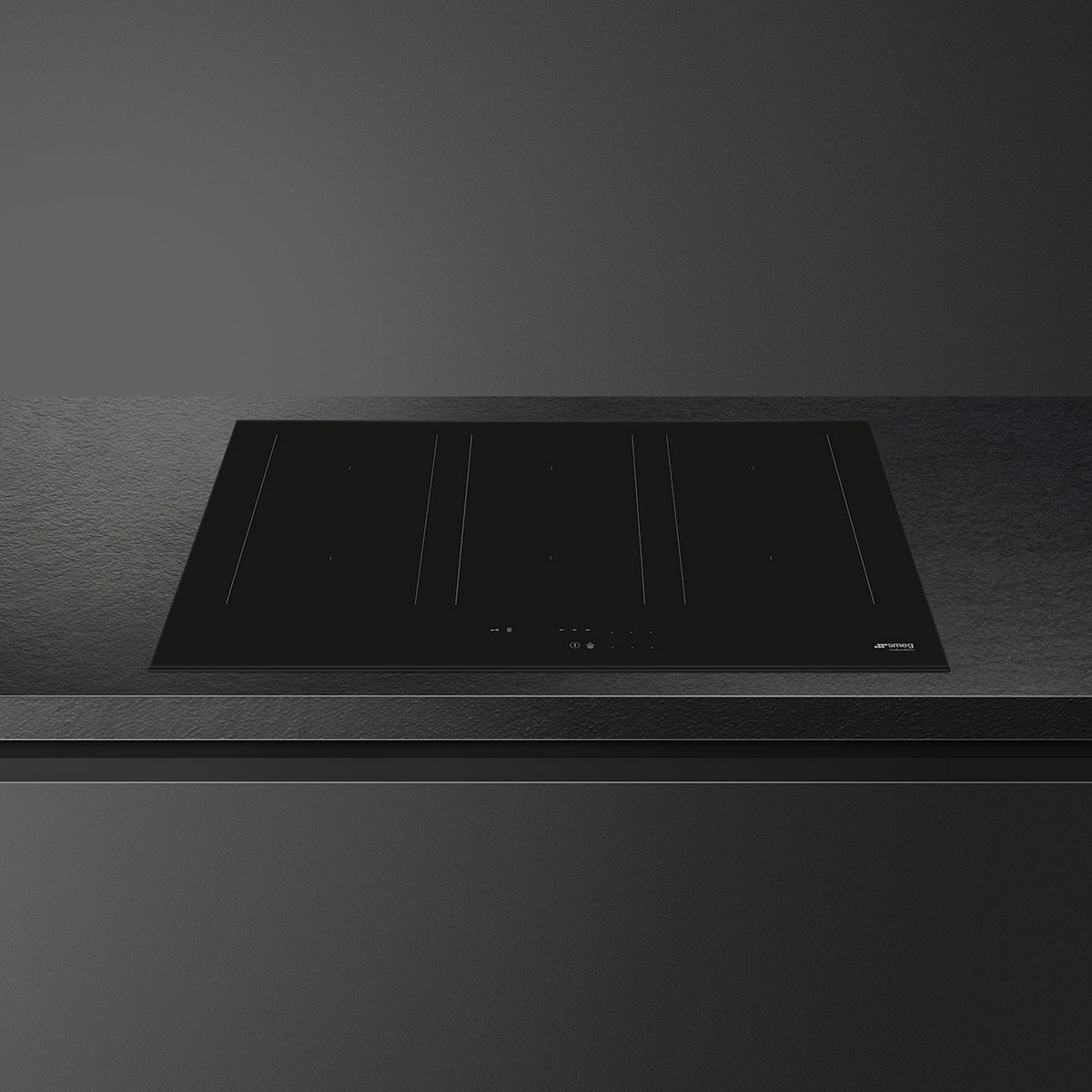 Placa de Indução Smeg Universal SIM3864D MultiZona, com 6 Zonas e de 80 cm - Vidro Preto Ceramic Eclipse Preto-4