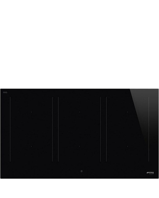 Placa de Indução Smeg Universal SIM3964D MultiZone com 6 Zonas e de 90 cm - Vidro Preto em Ceramic Eclipse Preto-1