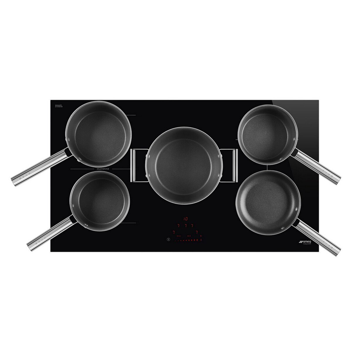 Placa de Indução Smeg Universal SI1M4954D MultiZone, de 90 cm - Vidro Preto em Vitrocerâmica Preto-5