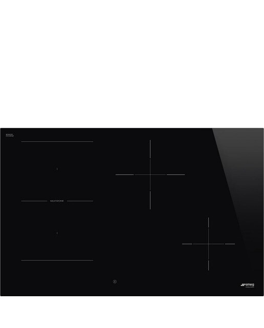 Placa de Indução Smeg Universal SI1M4844D Eco-logic de 80 cm - Preto em Vidro Vitrocerâmica Preto-1