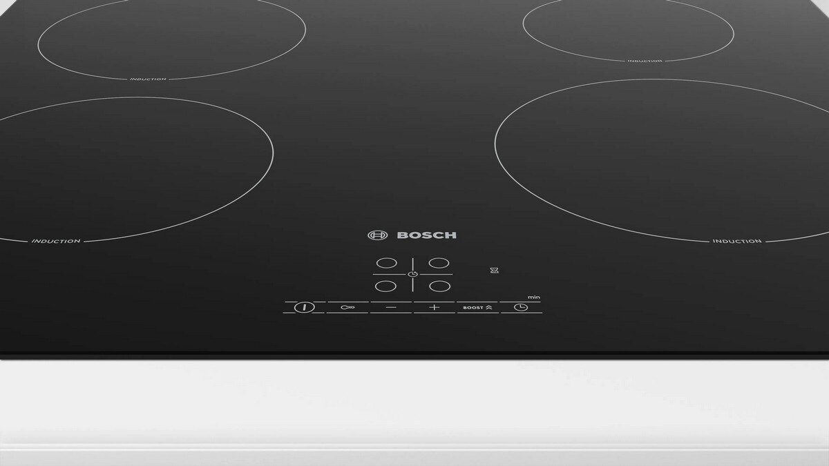 Placa de Indução Bosch Série 4 PUE61RBB5E com 4 Zonas e de 60 cm - Preto Preto-4