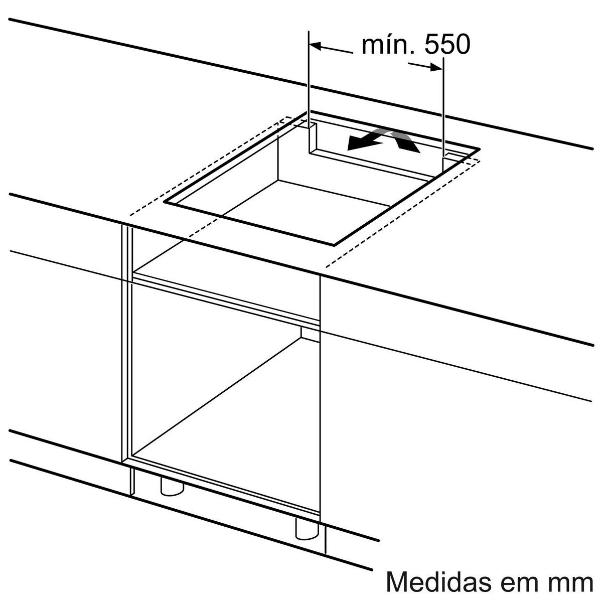 Placa de Indução Bosch Série 4 PUE61RBB5E com 4 Zonas e de 60 cm - Preto Preto-7