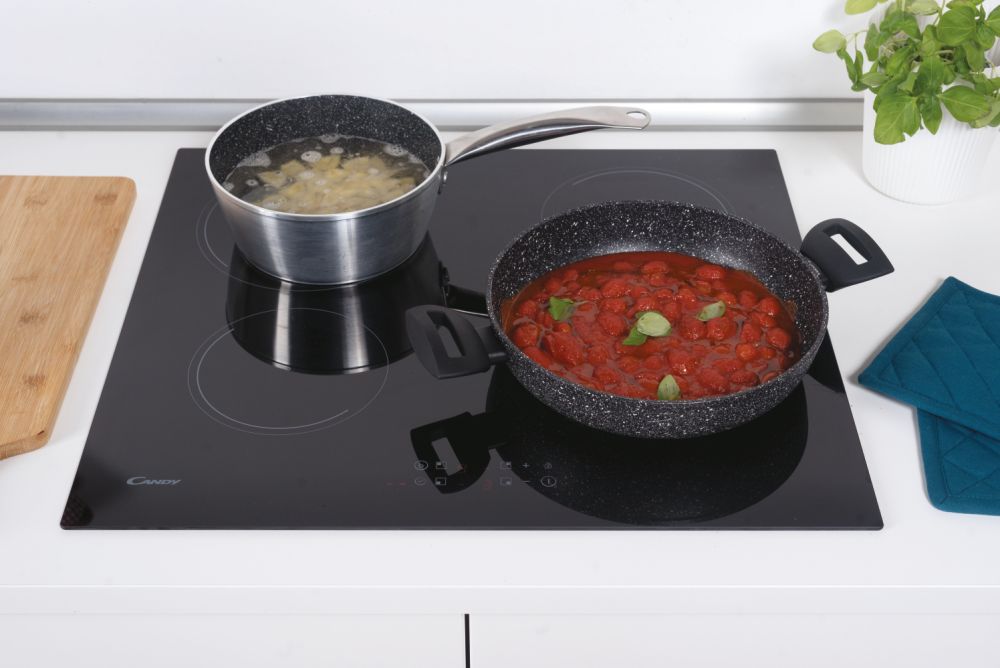Placa de Indução Candy Idea CI642C/E1 Função Booster com 4 Zonas e de 59 cm - Preto Preto-6