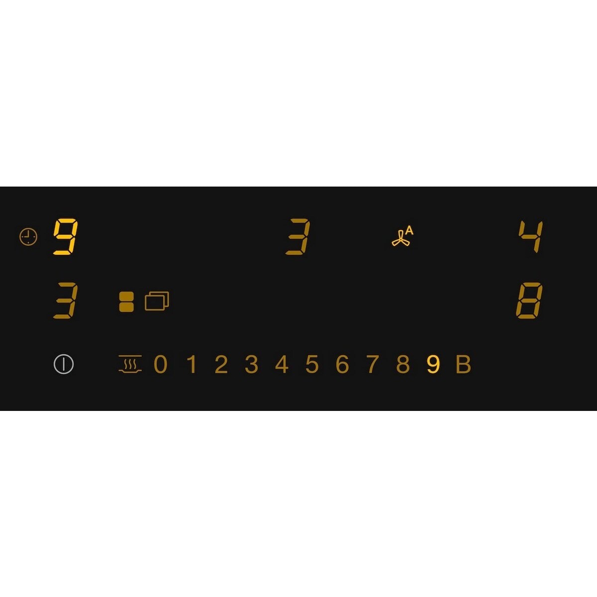 Placa de Indução com Exaustor Integrado Miele KMDA 7473 FL-U Silence de 4 Zonas e de 80 cm - Preto Aço inoxidável-2