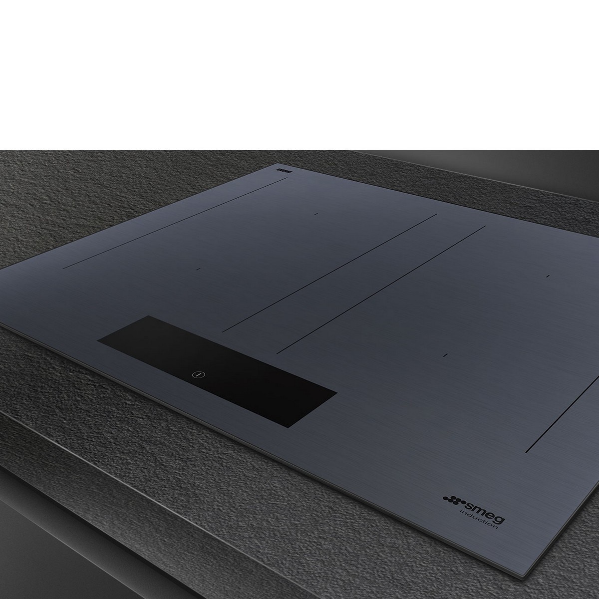 Placa de Indução Smeg Linea SIM1644DG Neptune Grey MultiZona de 4 Zonas e de 60 cm - Cinzento Cinzento-3