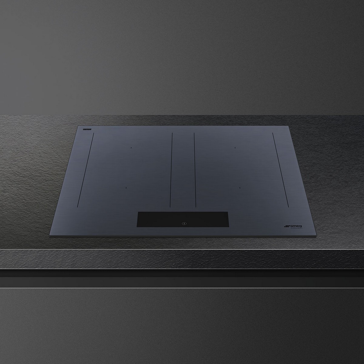 Placa de Indução Smeg Linea SIM1644DG Neptune Grey MultiZona de 4 Zonas e de 60 cm - Cinzento Cinzento-4