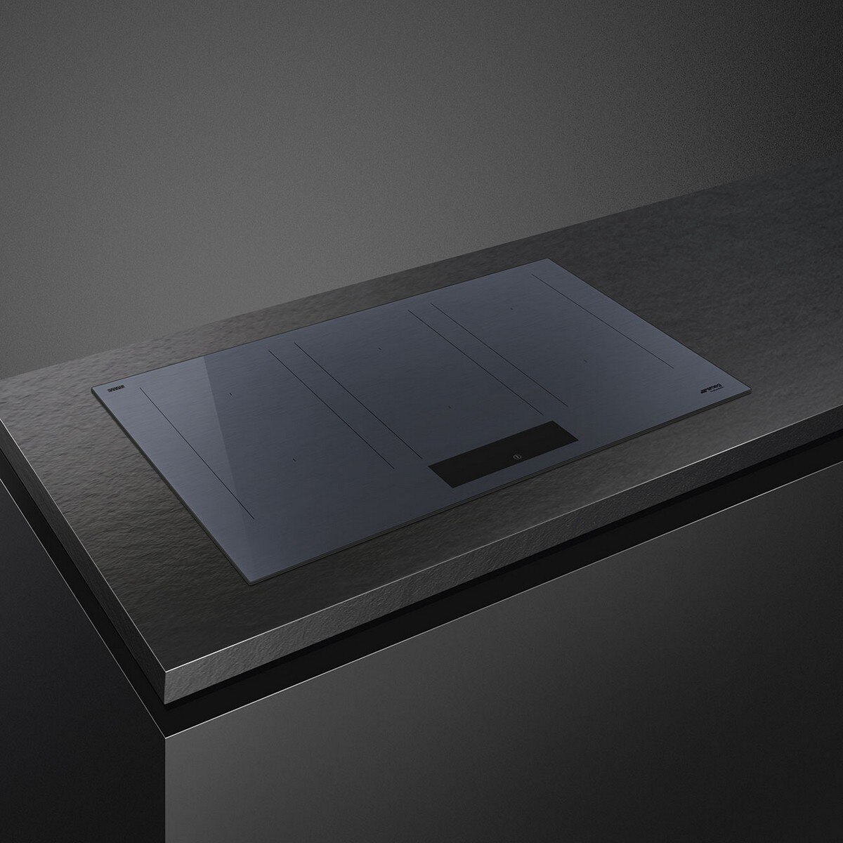 Placa de Indução Smeg Linea SIM1864DG MultiZona e Eco-logic de 6 Zonas e de 80 cm - Neptune Grey Cinzento-2