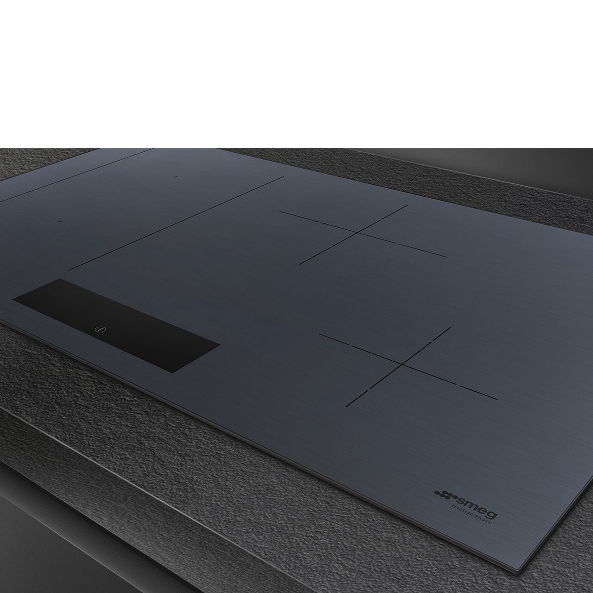 Placa de Indução Smeg Universal SIM1844DG MultiZona e Eco-logic de 4 Zonas e de 80 cm - Neptune Grey Cinzento-3