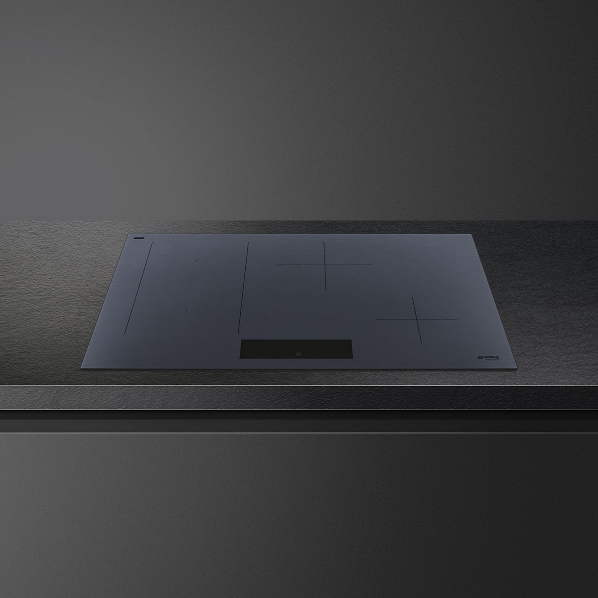 Placa de Indução Smeg Universal SIM1844DG MultiZona e Eco-logic de 4 Zonas e de 80 cm - Neptune Grey Cinzento-4