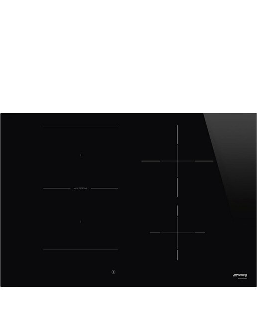 Placa de Indução Smeg Classica SI1M4744D MultiZona de 4 Zonas e de 75 cm - Preto Preto-1