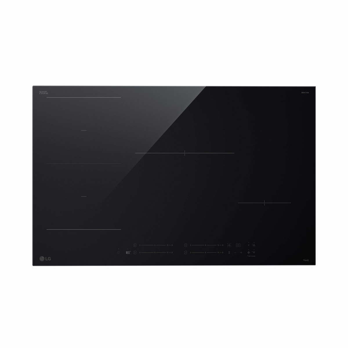 Placa de Indução LG CBIZ3035B com Zona Flex + 2 Zonas e de 80 cm - Preto Preto-2