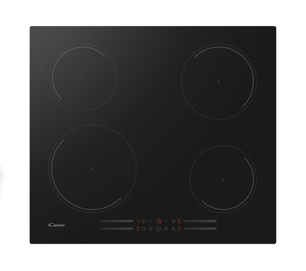 Placa de Indução Candy Moderna CI642MCBB Vitrocerâmica de 4 Zonas e de 59 cm - Preto Preto-2