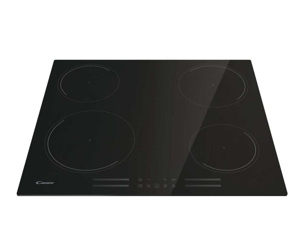 Placa de Indução Candy Moderna CI642MCBB Vitrocerâmica de 4 Zonas e de 59 cm - Preto Preto-3