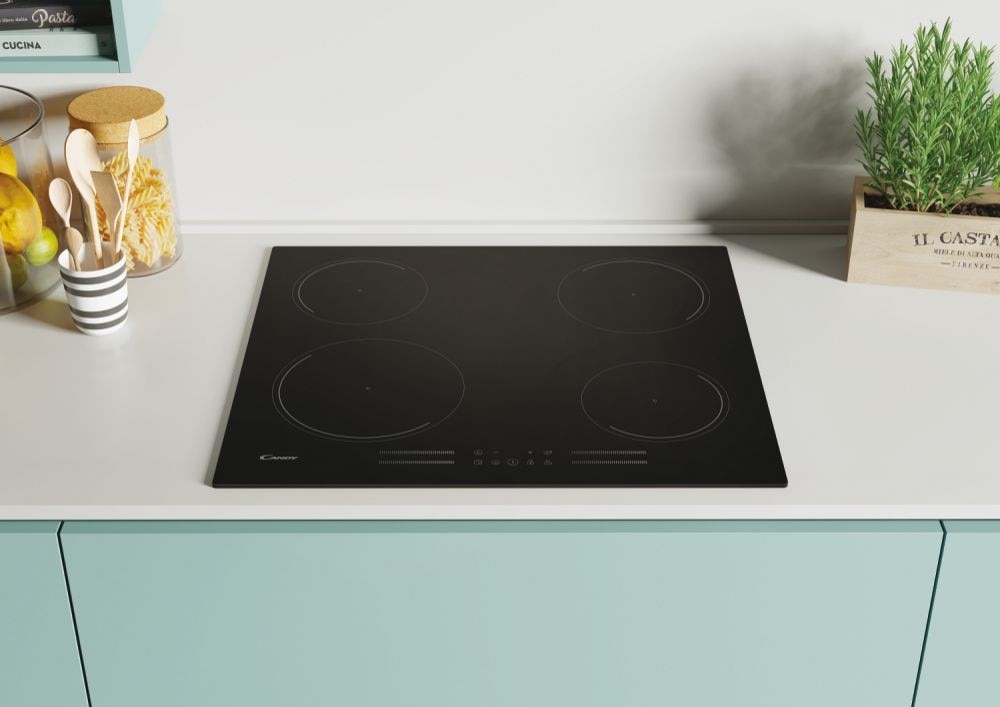 Placa de Indução Candy Moderna CI642MCBB Vitrocerâmica de 4 Zonas e de 59 cm - Preto Preto-5