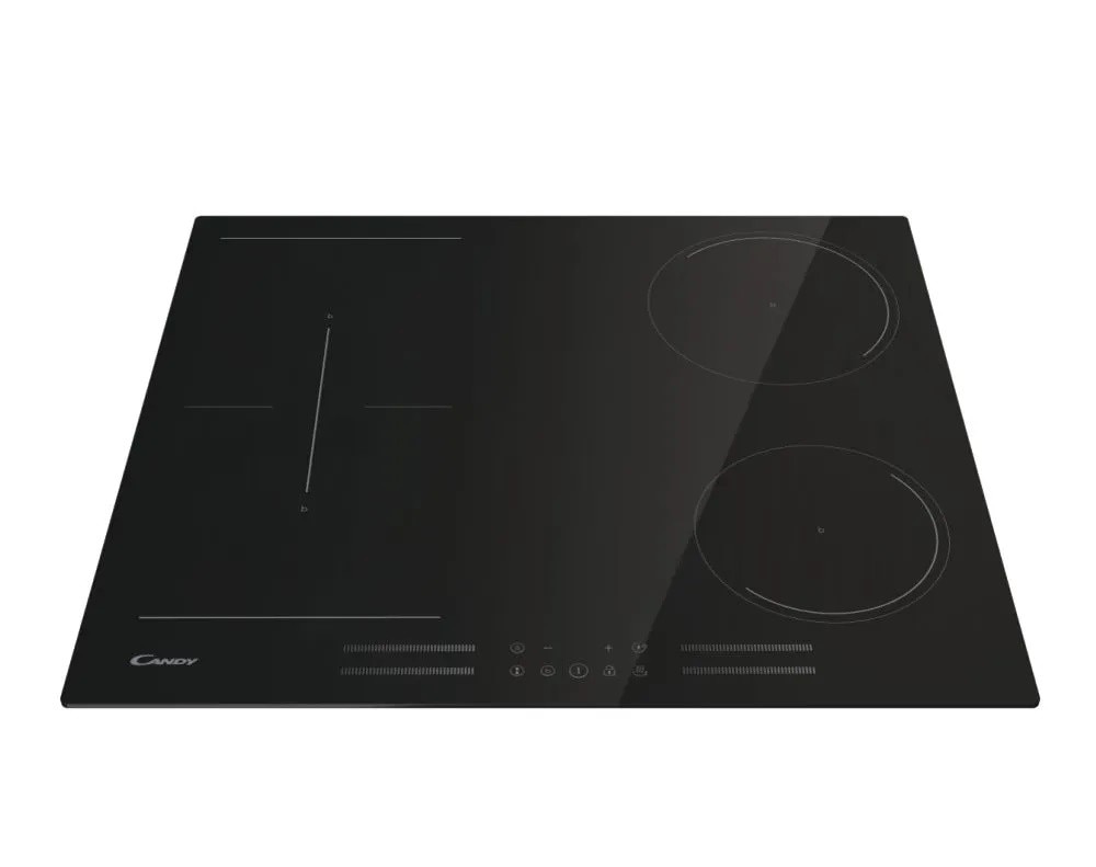 Placa de Indução Candy Moderna CTP644MCBB Vitrocerâmica de 4 Zonas e de 59 cm - Preto Preto-2
