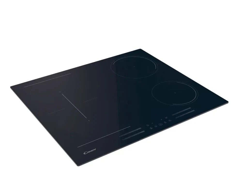 Placa de Indução Candy Moderna CTP644MCBB Vitrocerâmica de 4 Zonas e de 59 cm - Preto Preto-4