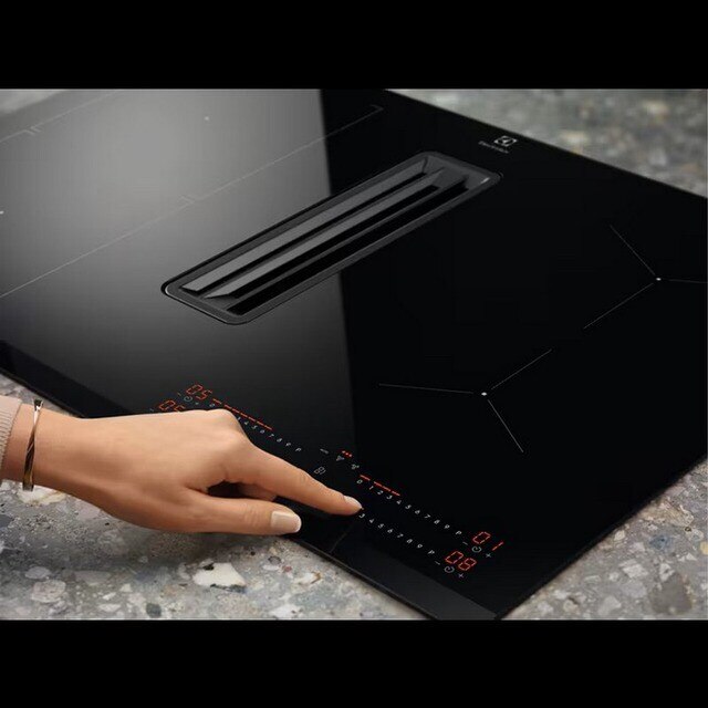 Placa de Indução com Exaustor Integrado Electrolux KCC83443 ComboHob de 4 Zonas e de 78 cm - Preto Preto-5