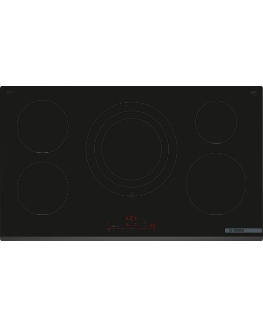 Placa de Indução Bosch Serie 6 PIV931HC1E de 5 Zonas e de 90 cm - Preto Preto-1