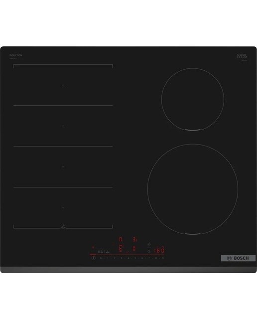 Placa de Indução Bosch Serie 6 PIX631HC1E de 4 Zonas e de 60 cm - Preto Preto-1