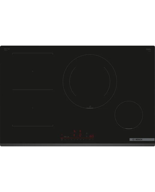 Placa de Indução Bosch Serie 6 PVS831HC1E de 4 Zonas e de 80 cm - Preto Preto-1