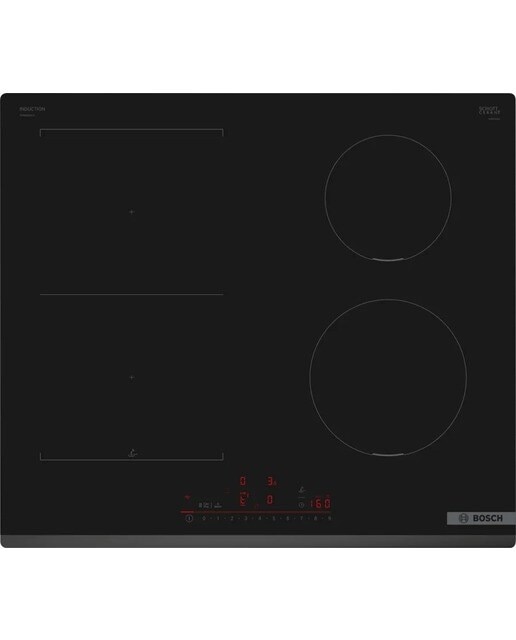 Imagem 0 de Placa de Indução Bosch Serie 6 PVS631HC1E de 4 Zonas e de 60 cm - Preto