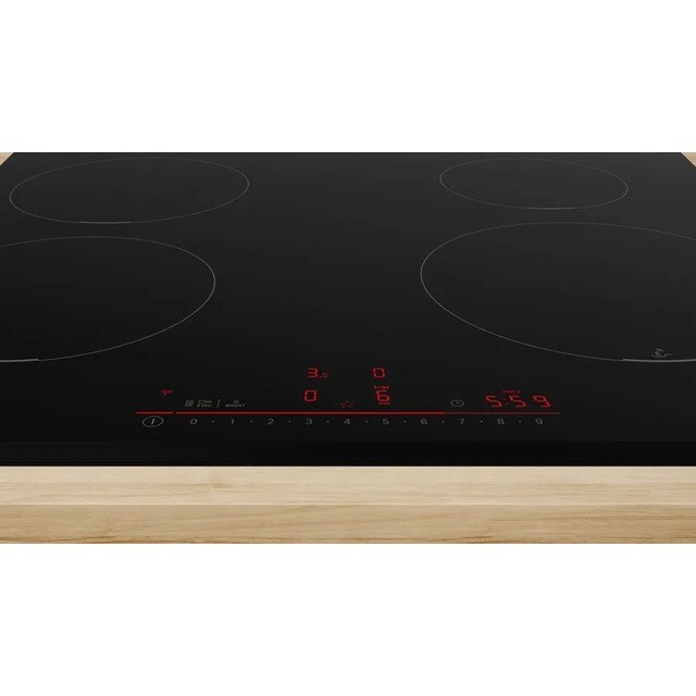 Placa de Indução Bosch Serie 6 PIE631HB1E de 4 Zonas e de 60 cm - Preto Preto-2