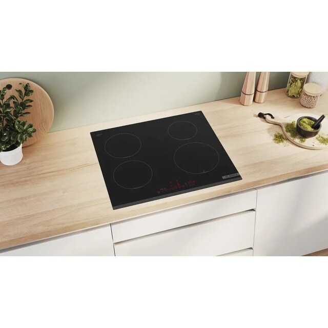 Placa de Indução Bosch Serie 6 PIE631HB1E de 4 Zonas e de 60 cm - Preto Preto-4