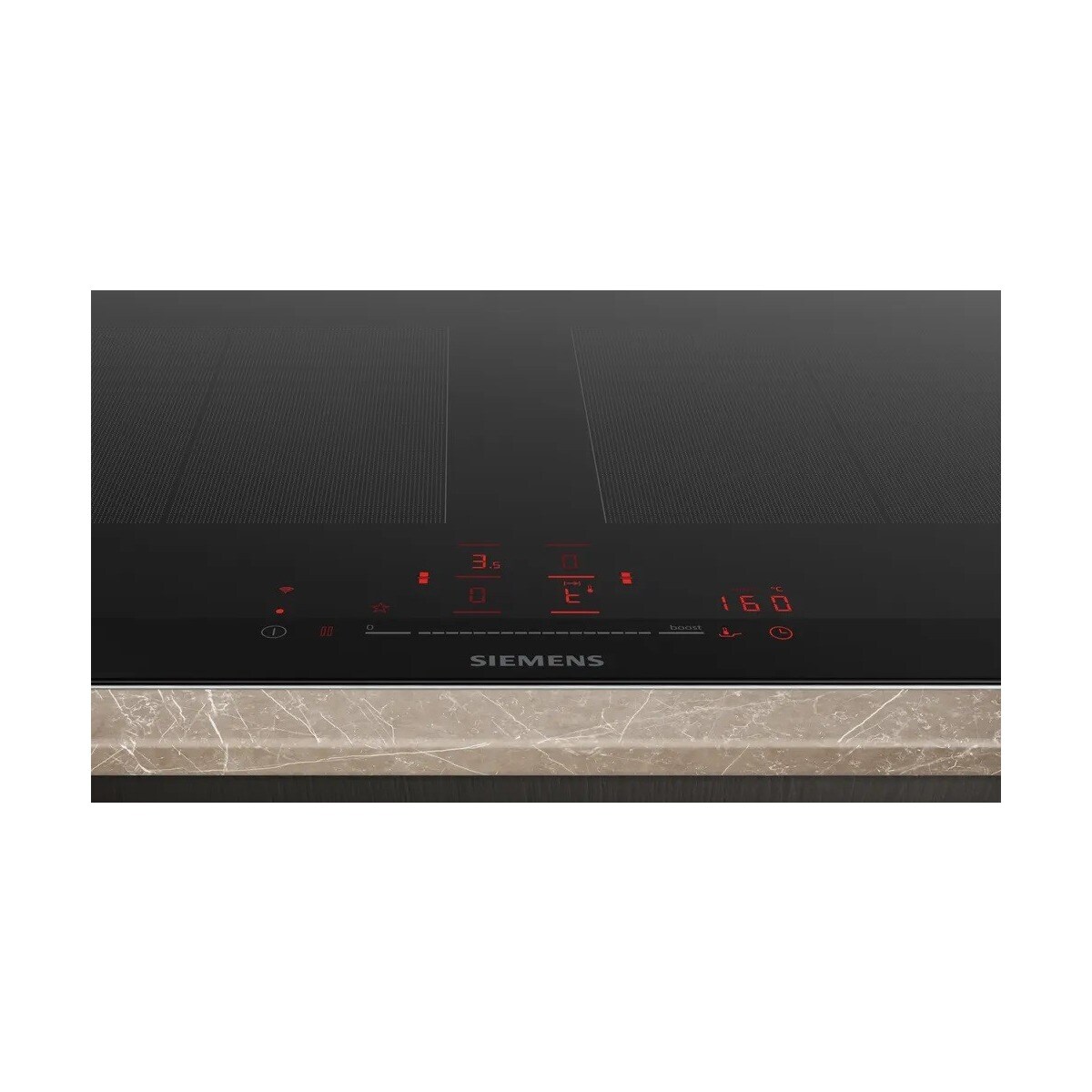 Placa de Indução Siemens iQ700 EX275HXC1E de 4 Zonas e de 90 cm - Preto Preto-2