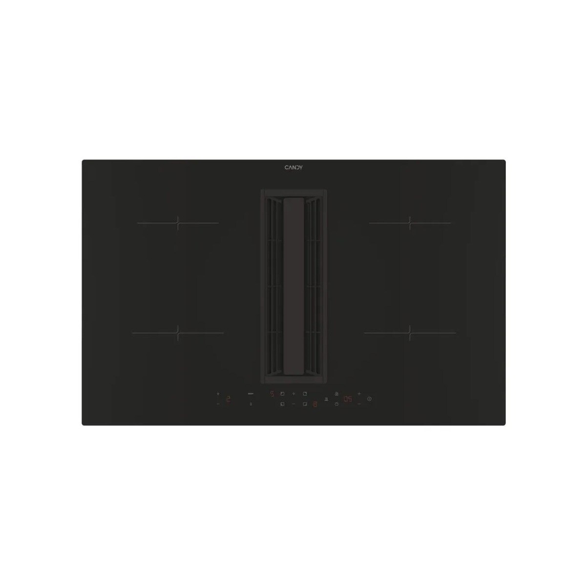 Placa de Indução com Exaustor Integrado Candy CIH8I4CF de 4 Zonas, Cook e de 83 cm - Preto Preto-2