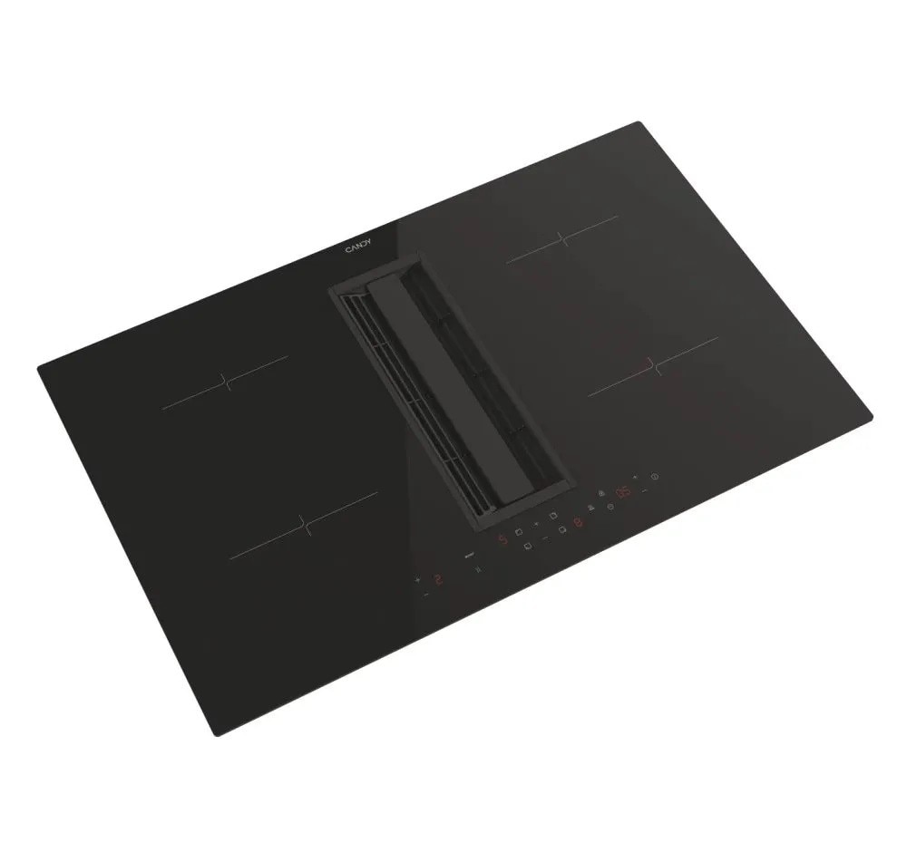 Placa de Indução com Exaustor Integrado Candy CIH8I4CF de 4 Zonas, Cook e de 83 cm - Preto Preto-5