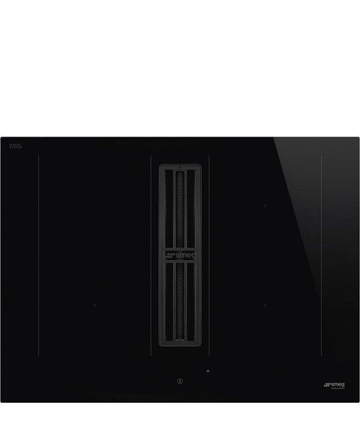 Imagem 0 de Placa de Indução com Exaustor Integrado Smeg Universal HOBD472D2 de 4 Zonas e de 70 cm - Preto