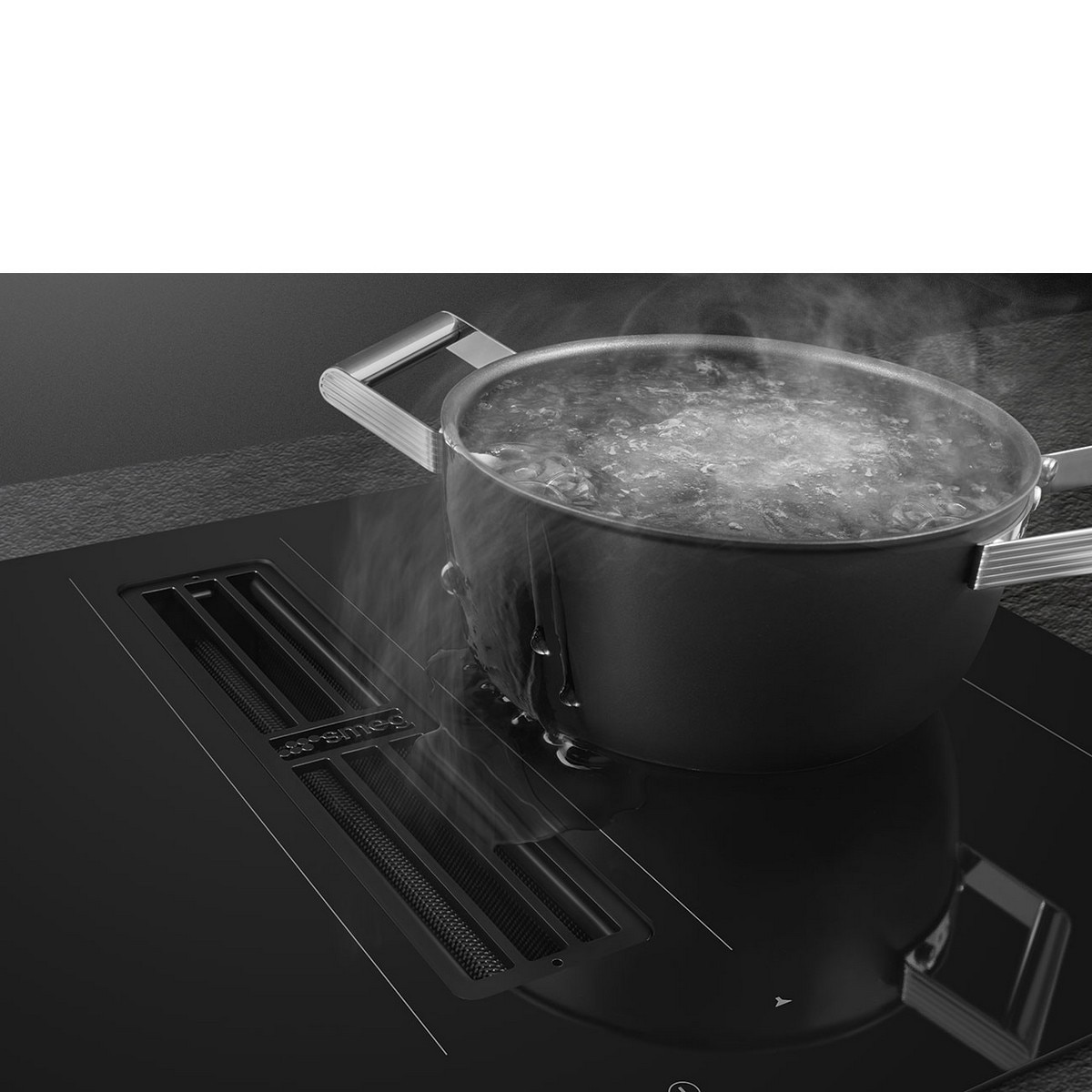 Placa de Indução com Exaustor Integrado Smeg Universal HOBD472D2 de 4 Zonas e de 70 cm - Preto Preto-6